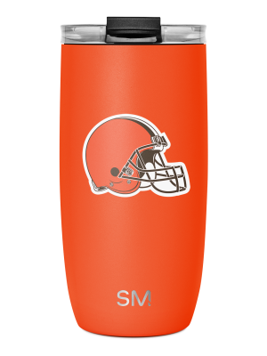 NFL Voyager Tumbler with Clear Flip Lid & Straw