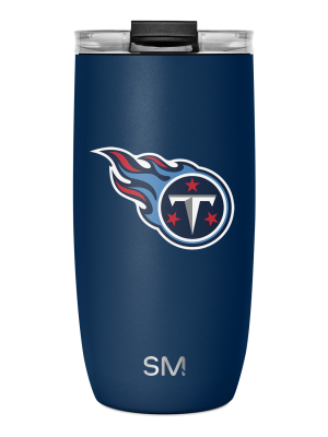 NFL Voyager Tumbler with Clear Flip Lid & Straw