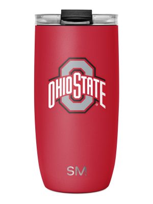 Collegiate Voyager Tumbler with Clear Flip Lid & Straw