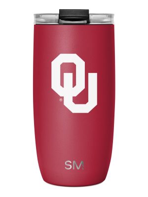 Collegiate Voyager Tumbler with Clear Flip Lid & Straw