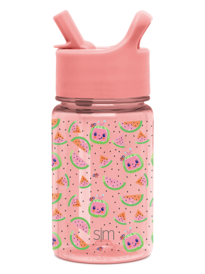 Summit Kids Plastic Water Bottle with Straw Lid
