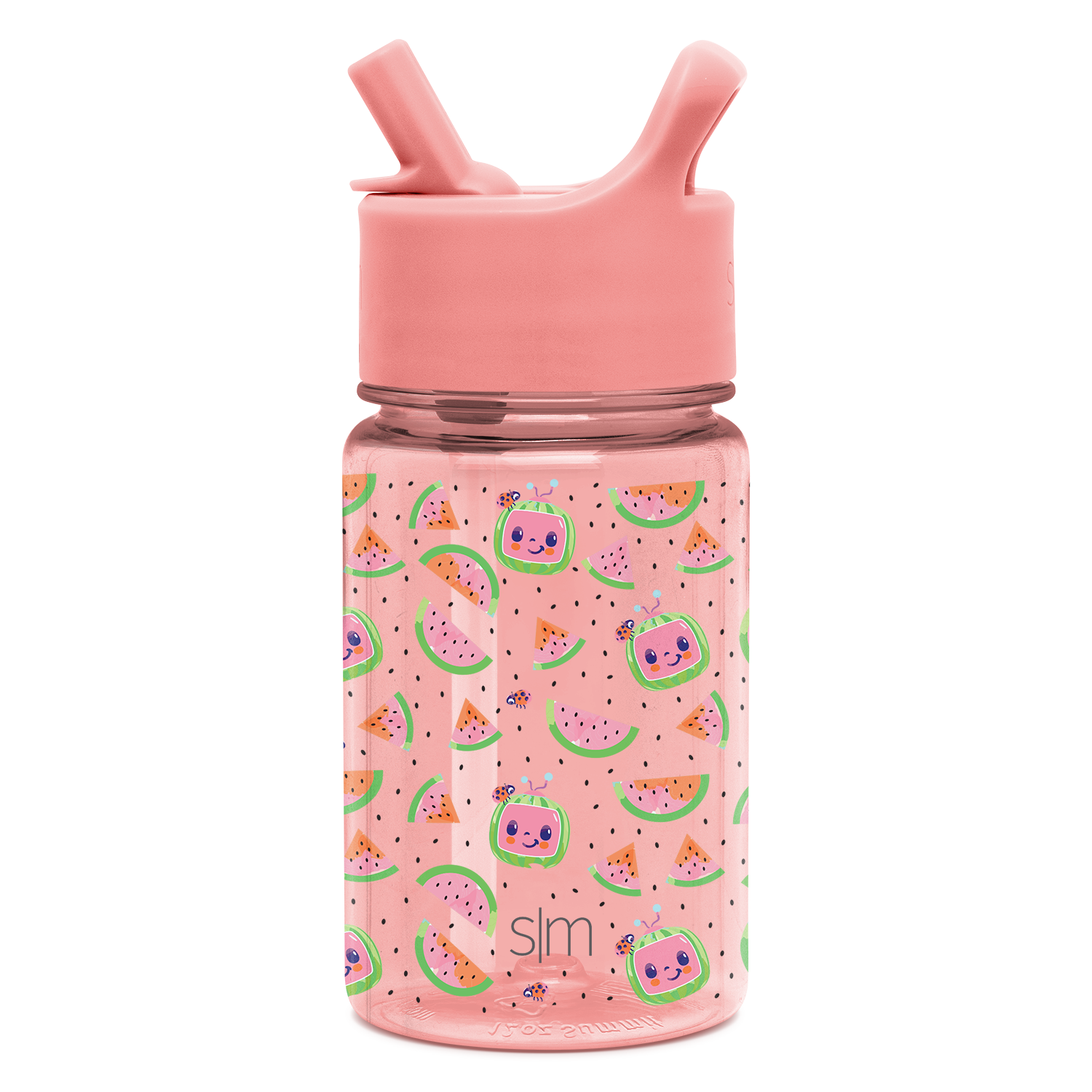 Summit Kids Plastic Water Bottle with Straw Lid