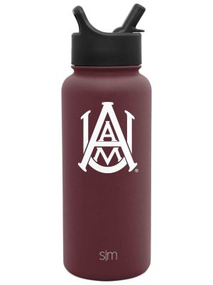 Collegiate Summit Water Bottle with Straw Lid