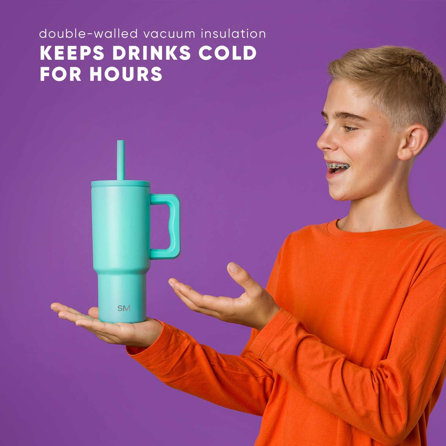 Trek Kids Tumbler with Silicone Straw Lid - Image 7