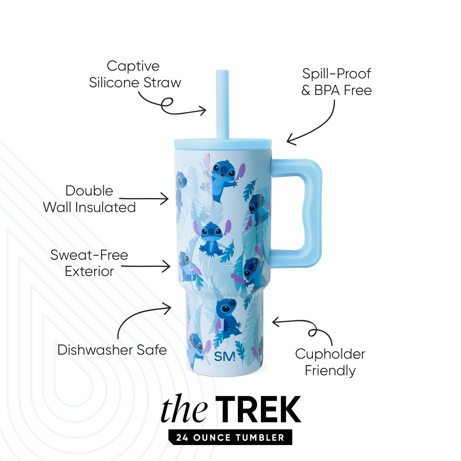 Trek Kids Tumbler with Silicone Straw Lid - Image 2